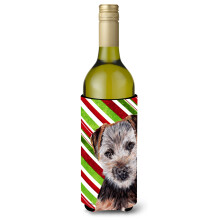 Norfolk Terrier Puppy Trestie de bomboane Sticla de vin de Craciun Izolator pentru bauturi Hugger SC9807LITERK