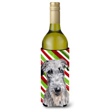 Scottish Deerhound Candy Tretie de Craciun Sticla de vin Izolator pentru bauturi Hugger SC9802LITERK