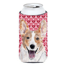 Cardigan Corgi Hearts and Love Tall Boy Izolator pentru bauturi Hugger SC9696TBC