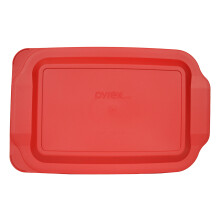 Καπάκι Φαγητού Pyrex 233-PC 3qt Κόκκινο, Μόνο για Πιάτο Pyrex 233 Γυάλινο