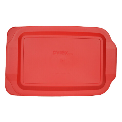 Pyrex Καπάκι Φαγητού Pyrex 233-PC 3qt Κόκκινο, Μόνο για Πιάτο Pyrex 233 Γυάλινο