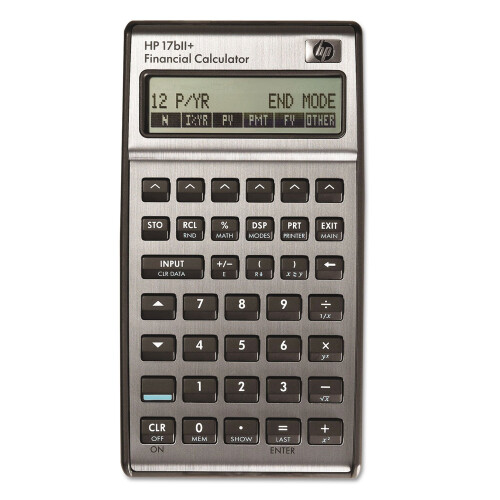 HP Calculadora financiera HP 17BIIPLUS 17bII LCD de 22 d   gitos