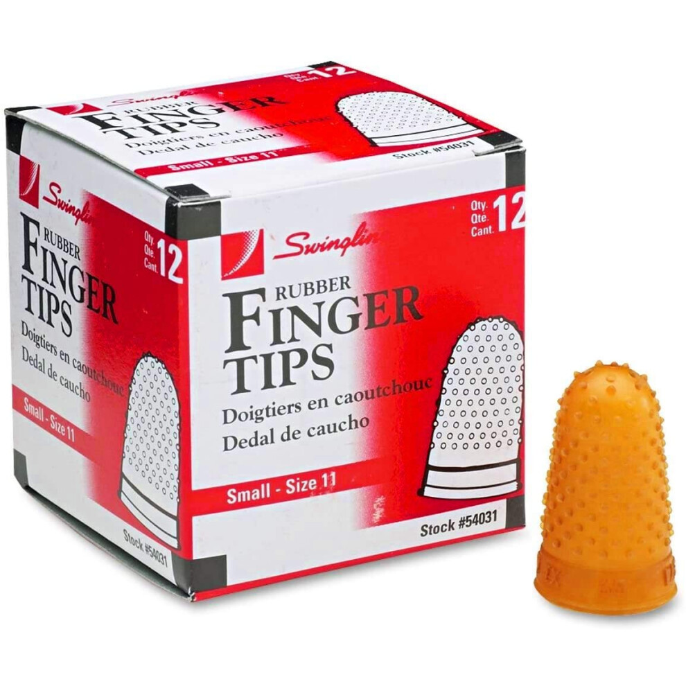 Photos - Other Office Equipment ACCO Swingline 54031 Rubber Finger Tips Small 9/16-Inch Diameter 12/BX Amber SWI54031 