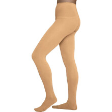 ChloeNoel kunstschaatsen lichtbruine panty met voet TF8830 lichtbruin volwassenen extra groot/extra extra groot