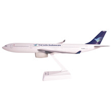 Flight Miniatures Garuda Indonesia A330-300 1:200 Scale - Plastic Snap-Fit Model Airplane - Collectible Replica of Garuda Indonesia Airlines Aircraft