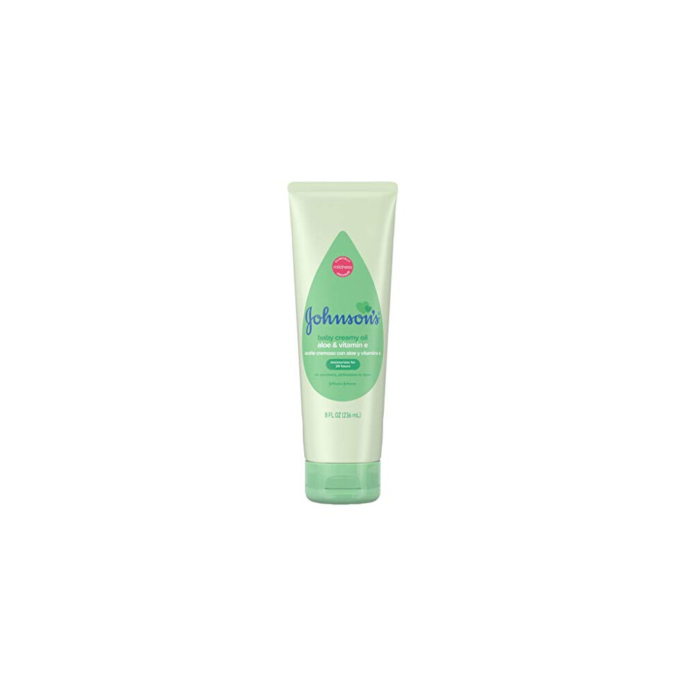 Huile Cr Meuse Johnsons Baby L'aloe Vera Et La Vitamine E, 236 Ml (2 Paquets)-image