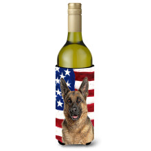 Steagul american al SUA cu ciobanesc german izolator pentru bauturi pentru sticla de vin Hugger KJ1159LITERK
