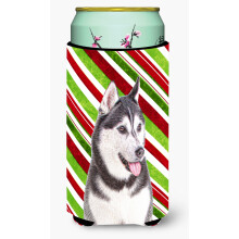 Trestie de bomboane Sarbatori Craciun Alaskan Malamute Tall Boy Izolator pentru bauturi Hugger KJ1168TBC