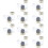 20pcs Empty Sterile Glass Sealed Vial Bottle Liquid Container - Clear, 10ml, Clear 4