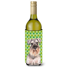 Ziua Sf. Patrick Shamrock Schnauzer Sticla de vin Izolator pentru bauturi Hugger KJ1200LITERK