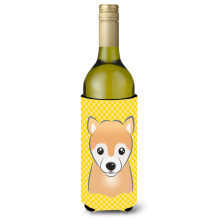 Galben Shiba Inu Vin Bottle Beaverage Izsolator Hugger BB1133Literk