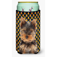 Candy Corn Halloween Yorkie Puppy / Yorkshire Terrier Tall Boy Izolator pentru bauturi Hugger KJ1216TBC