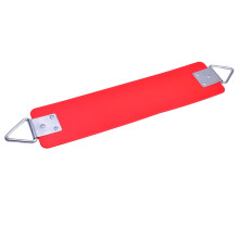 AGPTEK schommelzitje 30,4 x 6 x 0,27 inch tuinschommel voor kinderen en volwassenen met metalen driehoekige ring - rood (113 kg / 250 LB gewichtslimi