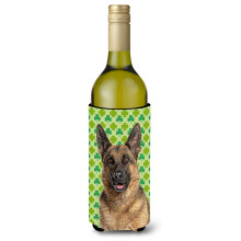 Ziua Sf. Patrick Shamrock Ciobanesc German Sticla de vin Izolator pentru bauturi Hugger KJ1201LITERK
