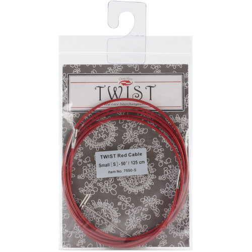 cHIAOgOO Twist Red Lace Interchangeable cables 50  Small