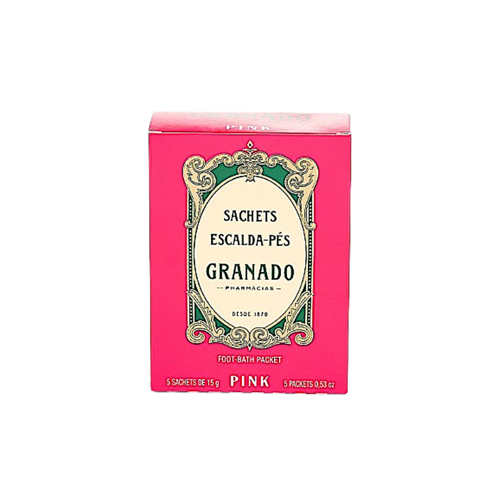 Granado Linha Pink - Sachets Escalda-Pes 5 X 15 Gr - Pink Collection - Foot Bath Sachets 5 X Net 0.53 Oz