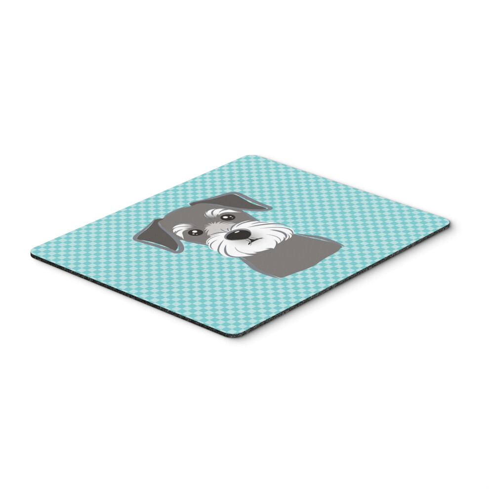 Caroline's Treasures Checkerboard Schnauzer Mouse Pad/Hot Pad/Trivet Bb1144mp Blue 615872912834