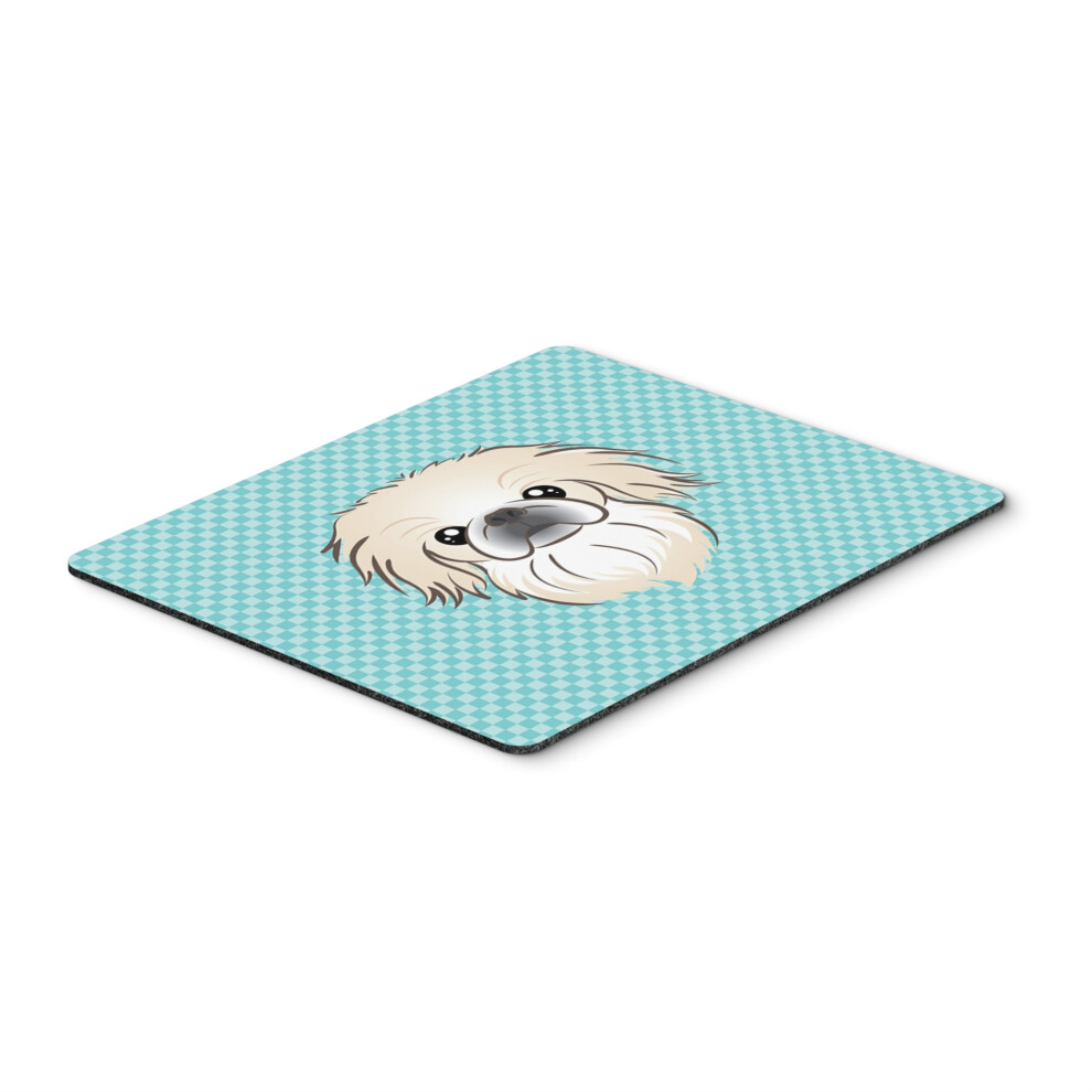 Caroline's Treasures Checkerboard Pekingese Mouse Pad/Hot Pad/Trivet Bb1159mp Blue 615872912988