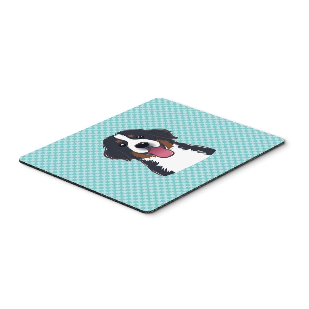 Caroline's Treasures Checkerboard Bernese Mountain Dog Mouse Pad/Hot Pad/Trivet Bb1175mp Blue 615872913145