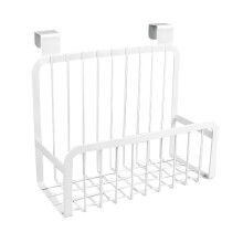Mesh basket storage basket to hang behind the door or bathroom kitchen cabinet door