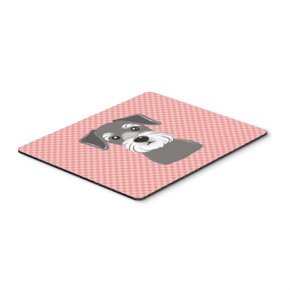 Caroline's Treasures Checkerboard Schnauzer Mouse Pad/Hot Pad/Trivet Bb1206mp Pink 615872913459