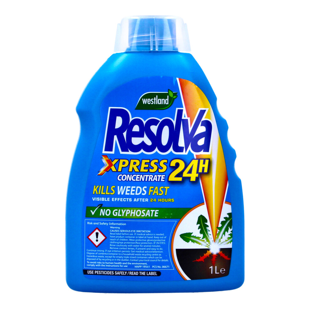 Resolva Xpress Weedkiller Fast-Acting Glyphosate-Free Weed Control 1L