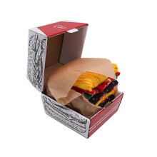 Creativ Socks - Men Women Funny Burger Socks Box - 3 Pairs