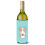 Checkerboard Blue Borzoi Wine Bottle Beverage Insulator Hugger BB1166LITERK 1