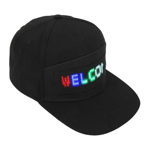LED Cap Programmable Bluetooth APP Control Editable Colorful LED Hat for Outdoor Concert Carnival 2