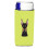 Checkerboard Lime Green Doberman Ultra Beverage Isulators til slanke dåser BB1307MUK 1