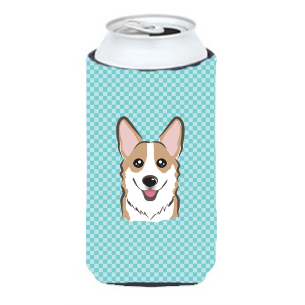 Contenitore Isolante Per Bevande Corgi Tall Boy Blu A Scacchiera BB1191TBC-image