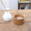 Ashtray, Bamboo Ashtray, Windproof Desktop Round Ash Tray for Office Decoration 5
