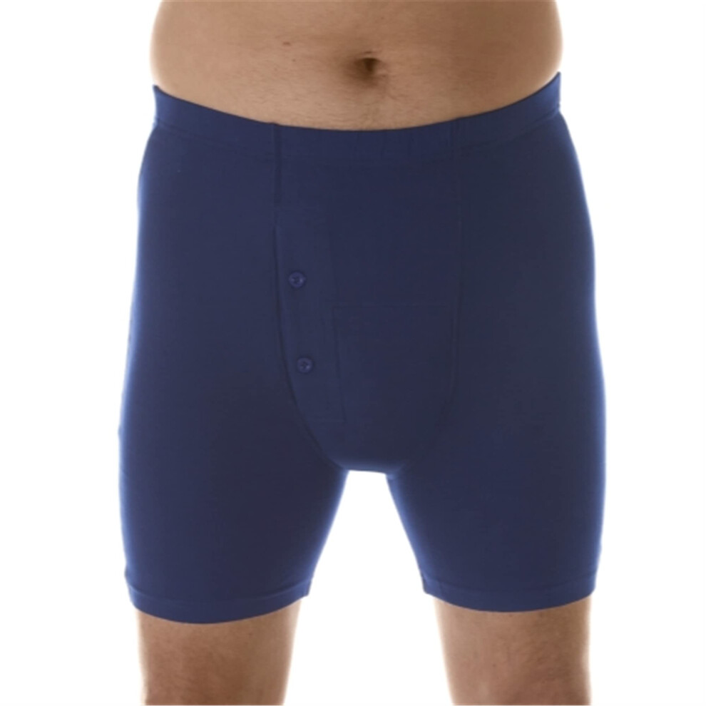 Wearever Mens Incontinence Boxer Briefs For Bladder Control With Regular Absorbency - Reusable & Washable Leak Proof Underwear For Men Pack Of 3 Navy