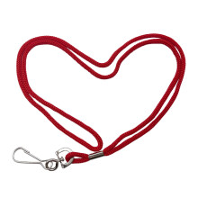 HOSL 100 Pack Badge Lanyards Business ID Carte Lanyards tudiants employs Lanyard Round 36 """" avec hook pivotant (rouge)