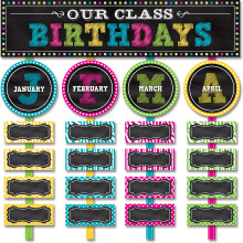 L?rerskabte ressourcer Chalkboard Brights Mini opslagstavles?t 21 x 5 tommer multifarvet