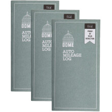 Dome Auto Kilometerstand Logboek Ongedateerd 32 Formulieren Set van 3