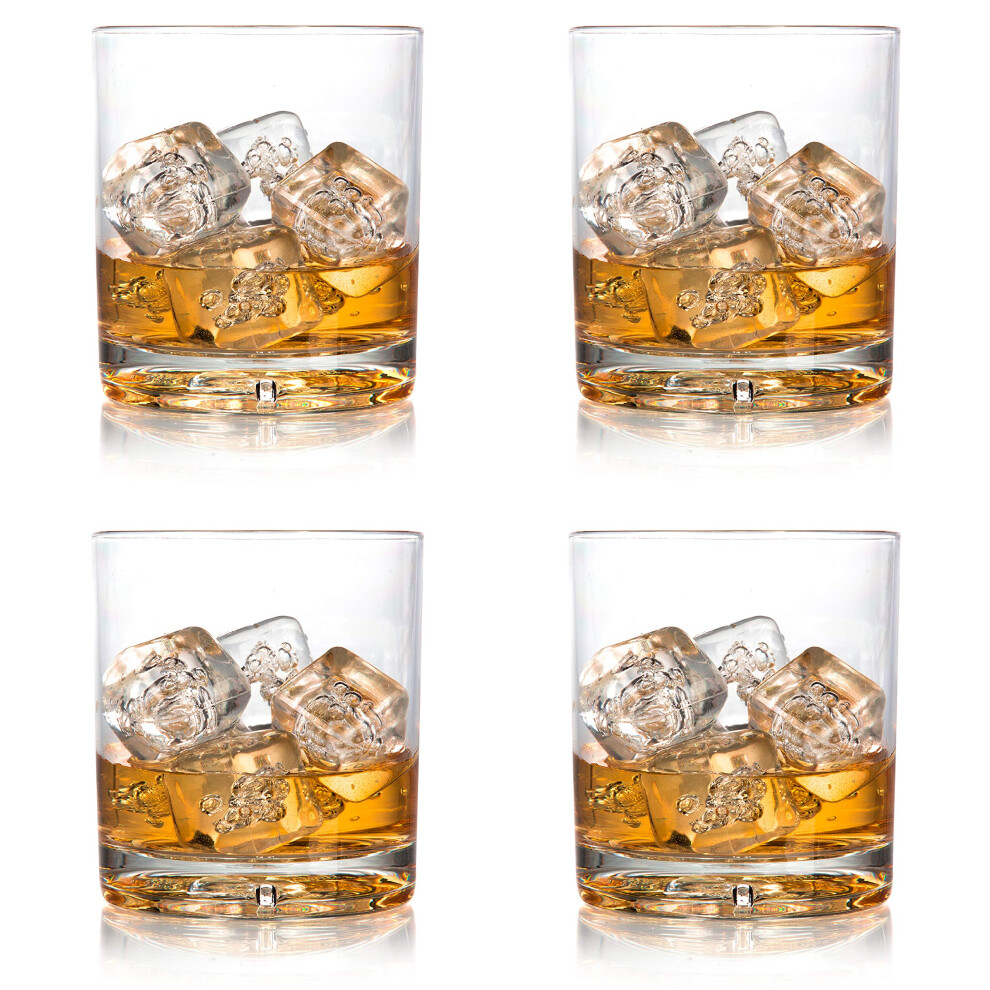 D'eco Onbreekbare Whiskyglazen (Set Van 4 Stuks Van 355 Ml) - Herbruikbare, Onbreekbare Bourbon, Schotse Whisky- En Ouderwetse Glazen - Perfecte Drink-image