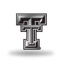 Rico Industries NCAA Texas Tech Red Raiders 3D Klistermärke i Krom, Silver