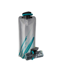 Vapur Element Fleksibel vandflaske - med karabiner 1 liter (33 oz) - Grå og teal