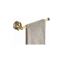 Antique towel rack, retro brass towel bar, vintage bathroom towel rack wall mount