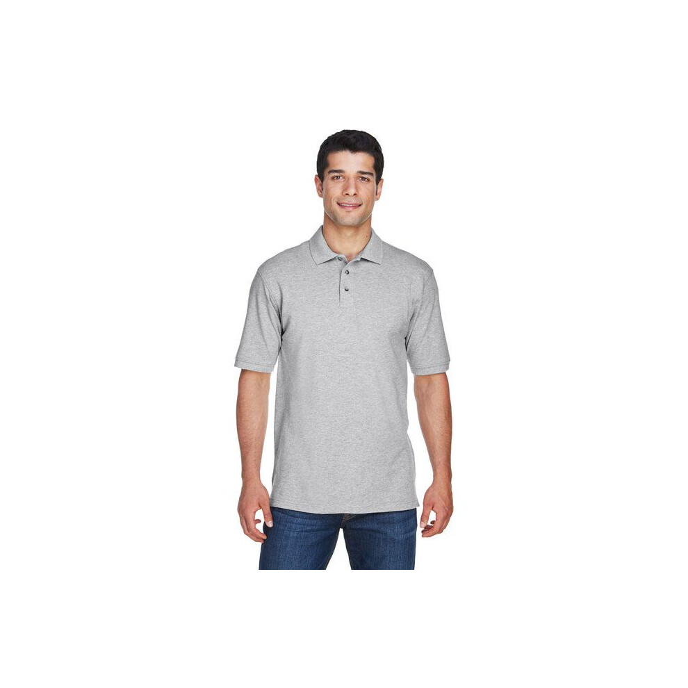 Herren Tall Kurzarm-Poloshirt Aus Ringgesponnener Baumwolle (170 G) Piqu - Schwarz - Xlt (D0102H7Y5I8)-image