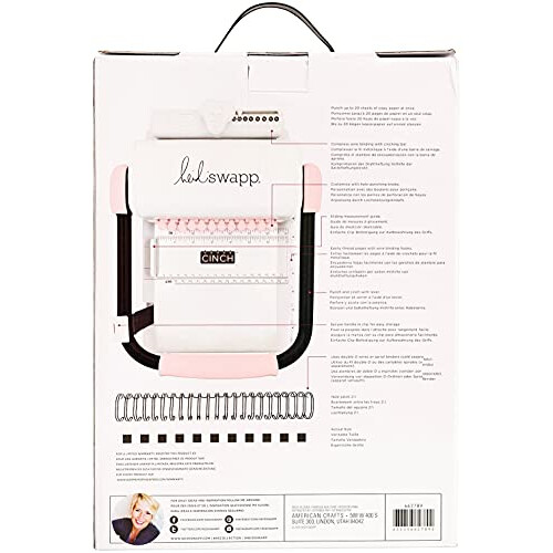 Heidi Swapp Cinch Book Binding Machine by We R Memory Keepers | Pink and White 2