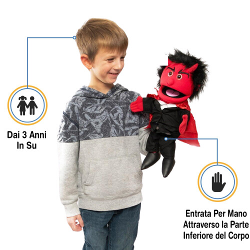 14"""" Duivel handhandschoenpop 2