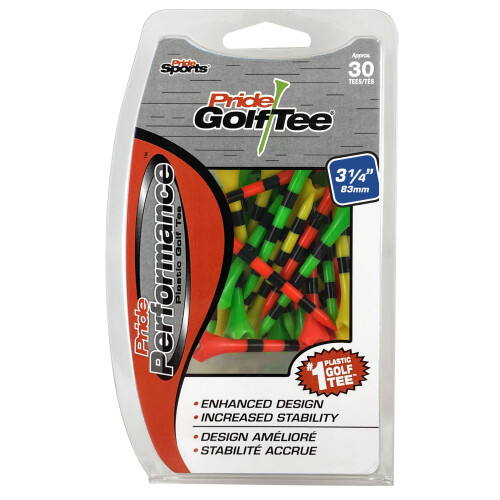 Pride Golf Tee Spikes 30 Count Tees Fruitmix 3,25 VS
