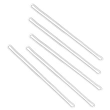 GYBest Best 100 sztuk 6-calowych przezroczystych plastikowych zawieszek na bagaz