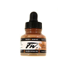 Daler Rowney FW Knstler-Acryltinte, 29,5-ml-Topf  Raw Sienna