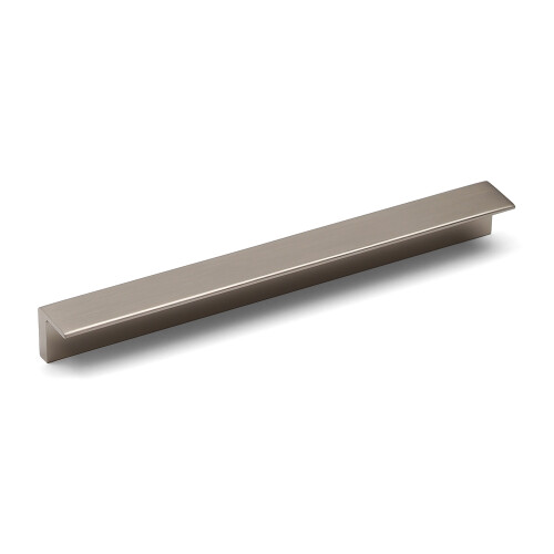 Nickel L Shaped Handle Rear Fix 160mm Silver Cabinet Pull Squared