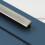 Nickel L Shaped Handle Rear Fix 160mm Silver Cabinet Pull Squared 8