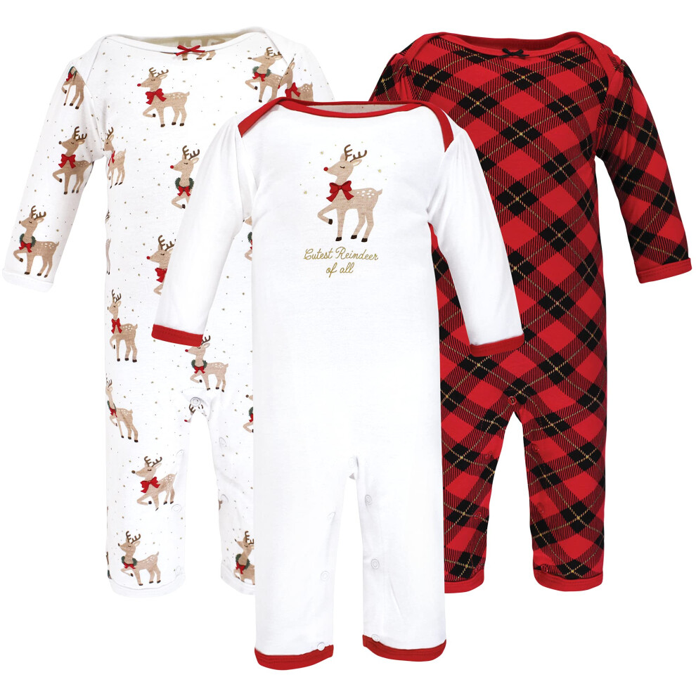 Hudson Baby Unisex Baby Baumwolloverall Fancy Rudolph 3-6 Monate-image