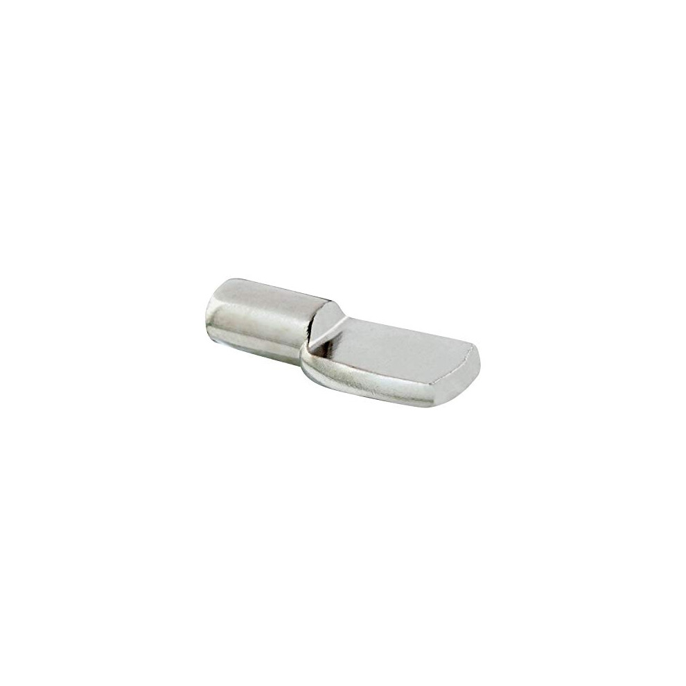 Rok 100 Pack Hardware Heavy Duty 1/4 Inch 6.35Mm Shelf Pin Spoon Shaped Cabinet Support Pegs Holder Metal Nickel Finish - Roksp14n
